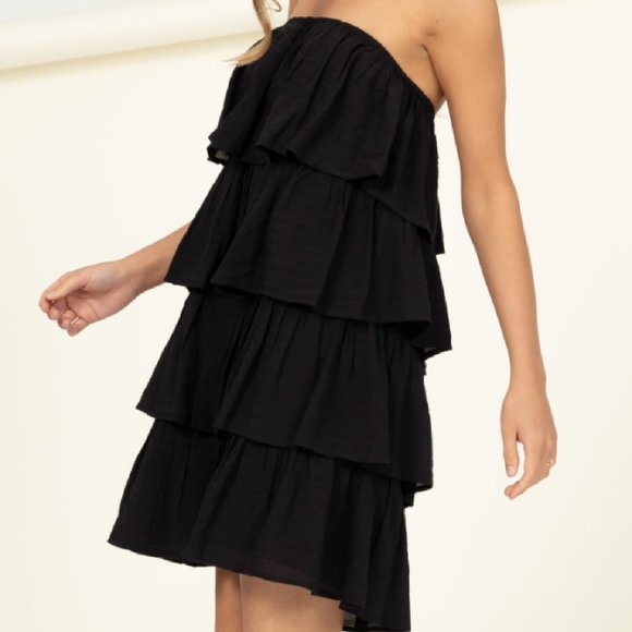 TIER RUFFLE DRESS - Picture 3 of 5